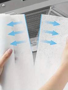 12pcs/24pcs/36pcs Range Hood Filter Cloth Oil Suction Paper, Home, Daily, City, Kitchen, Cleaning, Protection