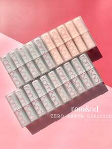 Rom&nd Romand ZERO 霧面唇膏 07 Envy Me，絲滑順暢、輕盈、霧面妝效、天鵝絨般柔軟、持久顯色、鮮豔顯色，韓系彩妝，3g/0.106oz - 07 Envy Me - 查看 11