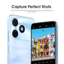 itel A90 双卡智能手机，6.6 英寸 90Hz，Android 14，5000mAh 电池，13MP 摄像头，指纹扫描仪，多媒体智能手机 - 时尚智能手机 - 黑色 - 查看 9