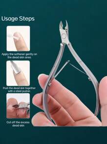 Profesjonalne cążki do skórek ze stali nierdzewnej, trymer do skórek, obcinacz do paznokci, superostre nożyczki do usuwania martwego naskórka z ergonomicznym uchwytem, oszczędzający pracę przyrząd do usuwania skórek z paznokci u stóp i stóp, narzędzia do pielęgnacji skórek, narzędzia do manicure i pedicure dla kobiet i mężczyzn, do użytku w salonie, prezenty dla rodziny, przyjaciół, ukochanych, na powrót do szkoły, Halloween, Boże Narodzenie