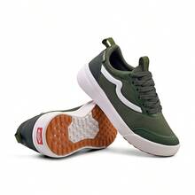 Men's Rugged Urban Sneakers With Suede And Comfortable Lining - xanh quân đội - Xem 4