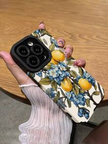 1 Ốp lưng điện thoại giả da mềm họa tiết hoa màu xanh lam cổ điển, tương thích với Apple và 15/15PLUS/15PRO/15PROMAX, chống nước, chống sốc, chống rơi, chống trầy xước - Nhiều màu - Xem 5