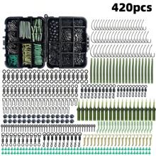 420pcs/Set European Style Carp Fishing Hook, Clasp, Connector, Fishing Tackle Accessories