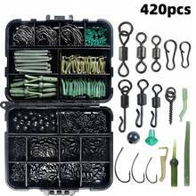 420pcs/Set European Style Carp Fishing Hook, Clasp, Connector, Fishing Tackle Accessories