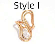 1 chiếc nhẫn Zirconia hình học độc đáo bằng thép không gỉ 18K, kiểu dáng nữ, thích hợp cho hẹn hò, kỷ niệm và các dịp đặc biệt khác, món quà trang sức tinh tế dành cho phái nữ. - Nhiều màu - Xem 10