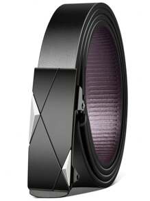 Men's Belt Business Belt Automatic Buckle Fashion Belt Jeans Belt PU Leather Quality Belt Suitable For Teen Summer Casual Outdoor Athletic Or Vacation Travel Or