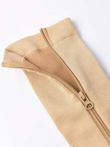 1 双拉链露趾运动压缩袜，适合男士循环和女士怀孕更好的血液流动，最适合成人护士、医疗、运动、跑步、护士、徒步旅行、骑自行车、健身房、侧拉链及膝袜、舒适透气、适合运动、秋季袜子