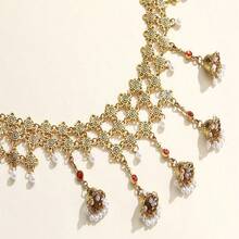 Fashion Waist Accessory Retro Design Tassel Body Chain Belly Dance Waist Chain Women Suitable Daily Wear Friends - Red - View 5