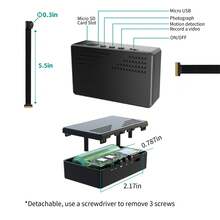 1080P Portable Night Vision Camera With Motion Detection And Recording - Ideal For Home, Business, And Conference Room Monitoring - USB Rechargeable/Long-Lasting Battery,With32GB Card - Black - View 5