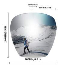 Full Cover Face Visor Protective Glasses Mirror Shield Sunglasses Anti Fog CK2781 - 009 - Xem 8