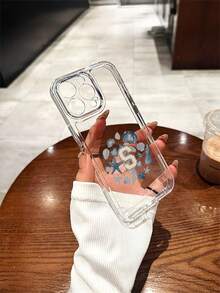 1pc Minimalist Fashion Shell, Starfish, Seashell Letter S Space Shell Transparent Shockproof TPU Phone Case, Compatible With Apple XS/XS Max/XR/11 12 13 14 15 16 Pro/Pro Max/14 15 16 Plus, Can Be Given As Holiday Gift To Partner And Friends