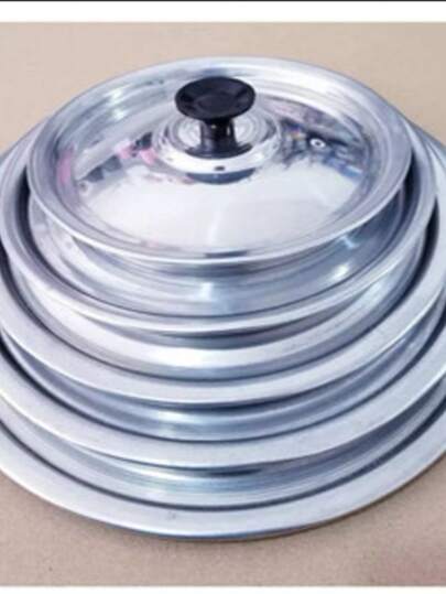 Tampa De Aluminio Polida Avulsa Para Panelas E Frigideiras Para Sua Cozinha 16 a 52cm