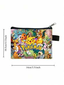 Bolso cruzado, de cintura o de pecho con impresión 3D de Pikachu Pokémon para estudiantes de primaria y secundaria