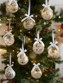 1 Stück Engel im Himmel Dekoartikel, Gedenk-Künstliche Federkugel Weihnachtsdekoration Anhänger, Weihnachtsbaum Dekoration, Heimdekoration, Weihnachtsfeier Zubehör, Weihnachts-Gedenk-Ornament Federkugel, Ein Teil meines Herzens ist im Himmel, Weihnachtsbaum Gedenk-Hängender Anhänger Geschenk für Mama, Papa, Sohn, Tochter, Schwester, Bruder, Oma, Opa