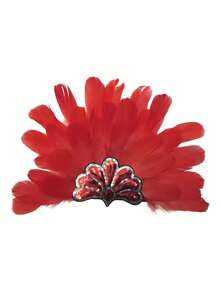 D EXCEED 1/2/3件装女士仿羽毛发带 – 完美适用于角色扮演、舞台表演、化装舞会和主题晚会、嘉年华服装配饰套装 - 彩色 - 查看 16