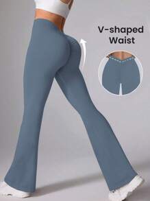 Speed mate Women's Tight-Fitting Dance Wide Leg Pants Yoga Sports Bell-Bottoms,Fleece