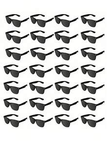 1/2/4/6/8/12pcs Lunettes de fête rétro classiques, Lunettes de fête des années 80, Cadeaux de fête pour adultes, Lunettes de style vintage, Décoration de vacances, Accessoires quotidiens, Article cool, Cadeau créatif - Noir - Voir 11