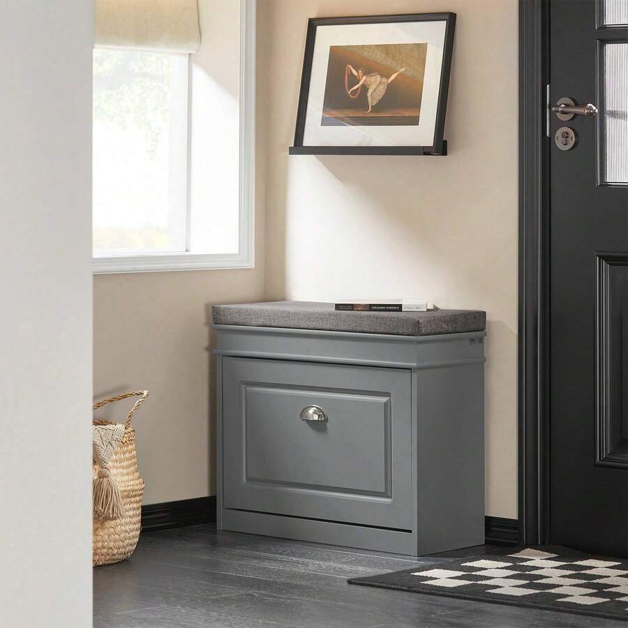 SoBuy Shoe Cabinet FSR82-K-W - 灰色 - 查看 1