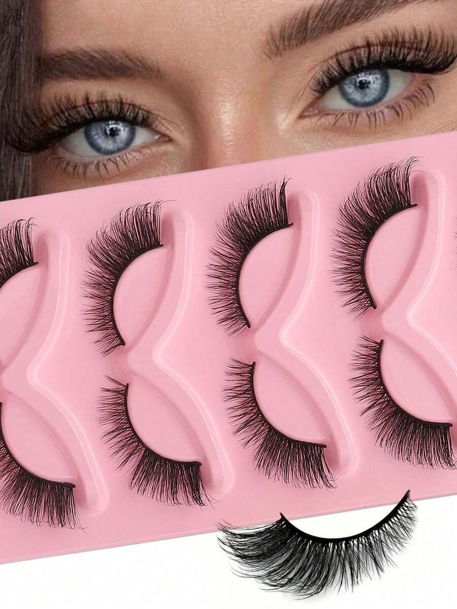 5 Pairs Of Long Cat Eye False Eyelashes - Holiday Gift, Creating Charming Makeup With Slim, Elongated, And Thick Dramatic False Eyelashes - Reusable Strip-Shaped Eyelashes, Mother's Day Gift