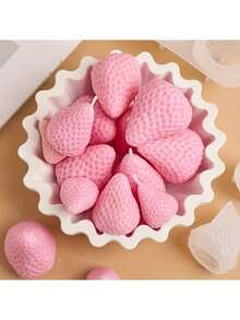 Khuôn nến silicon AromaRelax hình dâu tây 3D tự làm thủ công hương thơm lãng mạn cho tiệc ngày lễ tình nhân trang trí nhà quà tặng sinh nhật - trắng - Xem 8