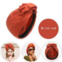 Vintage French Turban Hat Fashion Female Bandana Headband Women's Hair Cover Cap Ladies Head Wraps Muslim Headscarf Bonnet