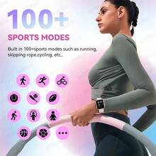 2026新款女士奢华智能手表Ultra 2，配备1000mAh大容量电池，1.85英寸全触控彩色AMOLED屏幕，支持无线通话、语音助手、音乐控制、睡眠监测、健身追踪（含100多种运动模式），是一款女士健康智能手表，兼容iOS和安卓系统，是理想的圣诞礼物之选。 - 彩色 - 查看 10