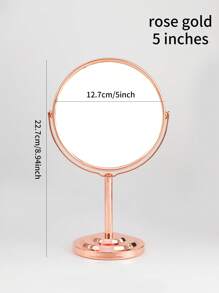 1pc Makeup Mirror, Desktop Minimalist Large Princess Mirror, Dual-Sided Magnifying Mirror, Suitable For Dorms & Vanities,Makeup,Cheap,Room Decor,Vanity,Travel,Bedroom,Makeup Accessories,Mirror,Vanity Mirror,Cheap,Stocking Stuffers,Makeup,Makeup Tools,Cheap Stuff,Gifts,Gifts For Women,Christmas Gifts - Multicolor - View 12