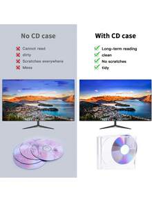 5/10pcs CD Case Slim Single,CD DVD R CDR Case Disc Storage Wallets,Super Clear PP Poly Plastic Durable CD Case,With Outer Sleeve,Ideal For Fans