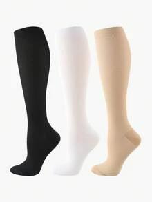 1/6 Pairs Compression Socks For Women & Men Circulation 15-20 MmHg Is Best Support For Athletic Running Cycling, Fall Socks - Multicolor - View 4