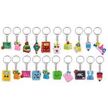 20/24/30/36/40件套卡通铅笔、尺子、可爱书写板、计算器、钥匙扣文具套装，各种形状和款式，适合课堂奖品、学生奖励、返校小礼物 - 彩色 - 查看 3