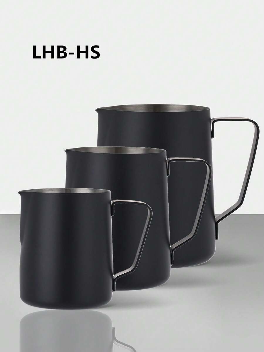 1 件不锈钢奶泡壶，厚款拿铁艺术牛奶蒸汽壶，咖啡店用品，带刻度的锥形喷嘴牛奶壶，专业奶泡杯，现代简约奶泡壶，耐用不锈钢牛奶壶，250ml/350ml/600ml/900ml，适合作为乔迁礼物，适用于咖啡馆、餐厅、花园、休闲酒吧、甜品店、家庭、办公室、拿铁艺术壶，打造完美的拿铁艺术和享受 - 彩色 - 查看 1