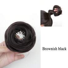 Voluminous Bird's Nest Bun - Elegant High-Temperature Silk Fiber Women's Bun, Messy Elastic Headband Style, Essential Item For Quickly Creating Fashionable Hairstyles