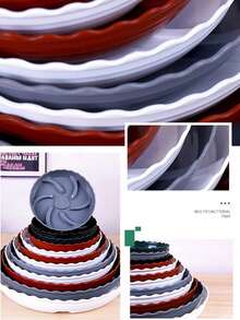 3pcs Round Plastic Planter Mat,Thickened Round Plant Saucer Tray,Plant Saucer,Plant Saucer For Preventing Root Rot Plant Saucers For Indoors Plant Trays For Pots Leak-Proof Plant Pot Saucers Set,Durable Drainage For Potted Plants For Use Prevents Water Leakage And Floor Damage,Soil Trap For Planters,1pc