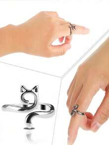 可调节针织钩针环 - 针织钩针环，导纱顶针 - 钩针编织者的快速缝纫工具，针织时手指不会受伤，针织配件 - 彩色 - 查看 3