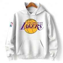 Los Angeles  Sweatshirt Winter Basketball Team Cold Weather Top Various Colors - 白色 - 查看 1