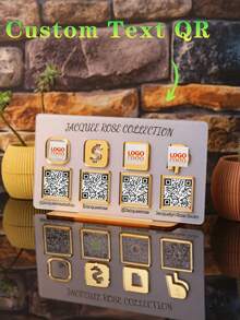 Customized QR Code Business Social Media Signage, Payment Signage, Customized Logo Signage, Payment Methods And Social Media Signage, Customized Acrylic QR Code Display Stand, Personalized Business QR Code With Transparent Display Stand, Multi-Functional, Decorative,Home Decor Living Room ,Accessible Luxury, Scan To Pay - Multicolor - View 6