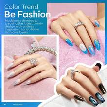 Cat Eye Gel Nail Polish Set, 6 Colors 9D Glassy Cat Eye Glitter Gel Polish Black Red Purple Blue Silver Brown Nail Polish All Seasons With Magnet Soak Off Led DIY Salon Gift-842643 - A-2 海洋極光 - 查看 4