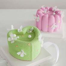 硅胶心形/花形慕斯蛋糕模具，凹面心形/花形/方形蕾丝边/凹面心形/凹面星形蛋糕模具，可重复使用硅胶模具，甜点模具，冰淇淋巧克力模具，肥皂模具，3D慕斯蛋糕纸杯蛋糕烘焙盘华夫饼松饼模具，厨房烘焙用品，情人节婚礼派对蛋糕模具，Stampo，巧克力模具，Reposteria，模板