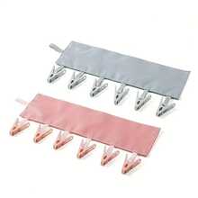 1-Piece Portable Travel Fabric Hanger - Versatile Folding Clothes Drying Rack With Suction Cup, Space-Saving Design For Socks, Underwear, And Delicate Clothes - Durable Polished Fabric In A Pastel (Powder Blue) - Hotel And Travel Accessory, Clothes Hook For Easy Storage, Simple Look, Sturdy Construction, A Must-Have For Laundry