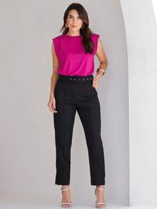 Women Tank Tops & Camis - Rose Red - View 3