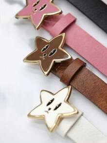 cinto  infantil / cinto estrela  colorido - Marrom - Visão 9