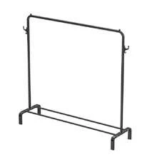 1 Piece Freestanding Clothes Drying Rack With Storage Shelf, Shoe/Hat Rack, Household Hat Rack, Balcony Clothes Hanger - Dark Grey - View 4