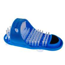 Shower Foot Scrubber Cleaner Sandal, Non Slip Suction Cup - Bath Shoe Shower Massager Scrubs & Brushes With Pumice Stone