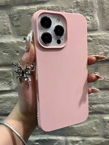 极简高端粉色手机壳适用于 17 Pro Max/17 Pro/17 Air/17/16 Pro Max/16 Pro/16/16 Plus/15/15 Pro Max/15 Pro/15 Plus/11/12/13/14 Pro Max/XS/XR/11 Pro/11 Pro Max/12 Pro/12 Pro Max/13 Pro/13 Pro Max/7 Plus/14 Pro/14 Pro Max/14 Plus/7 Plus/8 Plus/8/SE2，男女创意设计 - 粉紅色-無邊框 - 查看 2