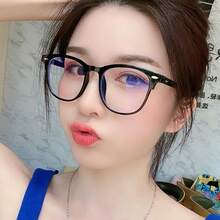 1pc Glasses Accessories, Suitable For Computer, Reading, Gaming, TV, Phone Use, Anti-Eye Fatigue, Clear Lenses Eye Protection - Clear - View 3