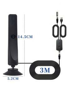 YAIUZGOO Smart TV Indoor Antenna Portable 4K & 1080P Antenna Amplifier Signal Booster Plug & Play TV Antenna No Installation Required Waive Cable Fee Free To Watch Rich HD Channels For Local Channels Support 4K 1080p VHF UHF Direct Broadcast And Satellite Receiving Lines For All TVs RV TV Signal Receiver