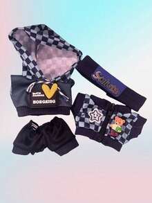 4 piezas adecuadas para muñeca de 17 cm, ropa para la 1ra y 2da generación de figuras de caja ciega, se ajusta a la sudadera, adecuado para volver a la escuela, graduación, regalos de entretenimiento, suministros para fiestas, regalos de cumpleaños (estilo de muñeca incluido al azar)