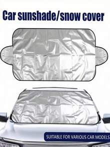 1/2/5 Stücke Auto Windschutzscheiben Sonnenschutz, faltbarer Sonnenblendenschutz, effektiver UV-Schutz, tragbarer Windschutzscheiben-Sonnenschutz für die meisten Fahrzeuge, Wärmeisolierung, schützt das Auto vor Schnee, Sonnenlicht und Regen - einfach zu installieren und zu entfernen, Outdoor-Sonnenschutz und Schneeabdeckung
