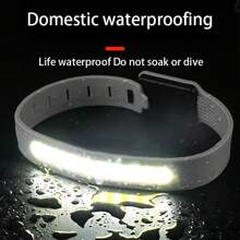 Ultralight Cob Running Light Type-Rechargeable Bracelet Three-Gear Adjustment Waterproof And Sweatproof Running Light Sports Wristband Flash Jogger Armband