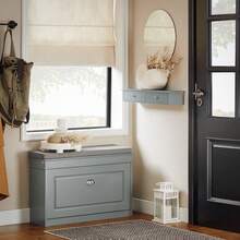 SoBuy Shoe Cabinet FSR82-K-W - 灰色 - 查看 6